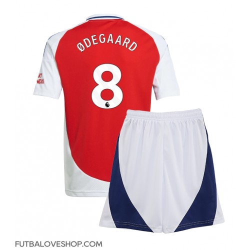 Dres Arsenal Martin Odegaard #8 Domáci pre deti 2024-25 Krátky Rukáv (+ trenírky)